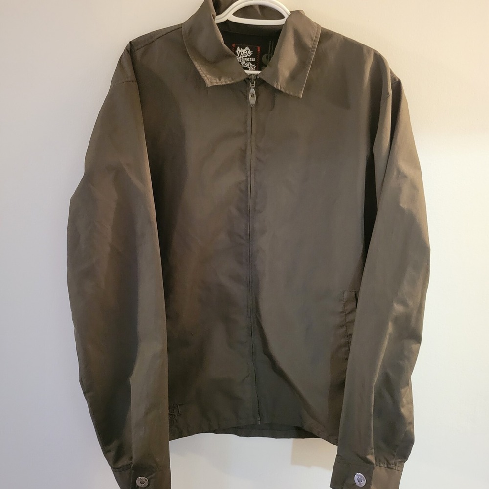 Vintage Y2K‎ Lost Enterprises Jacket Big Daddy Men's Size Large Military Green